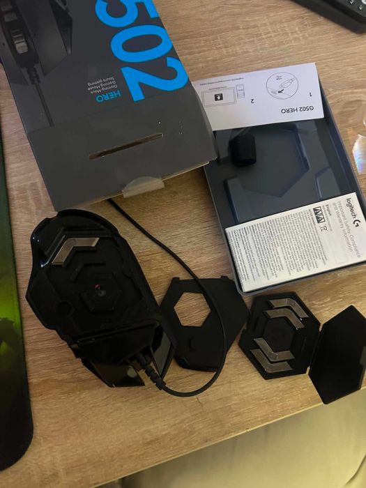 Гейминг мишка Logitech - G502 Hero, оптична, черна