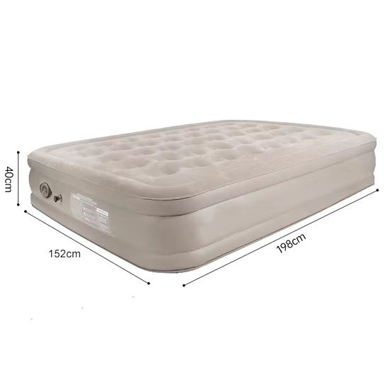 Надувной матрас 200×152×40 см встроенный насос
