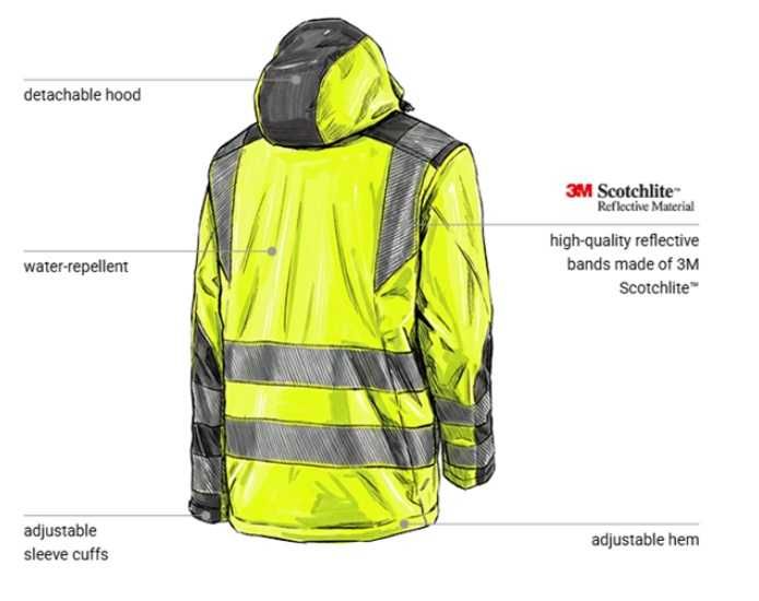 работно яке Strauss High-vis softshell jacket e.s.motion