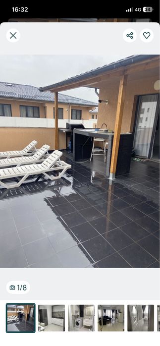 Inchiriez apartament 2 camere 100 mo bloc nou