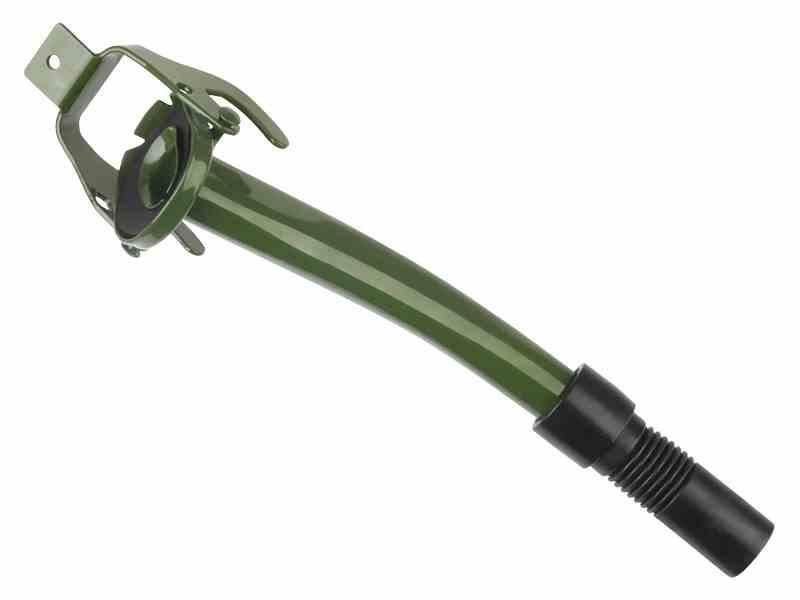 метална фуния с заключалка за туба, боядисана, с пластмасов ...