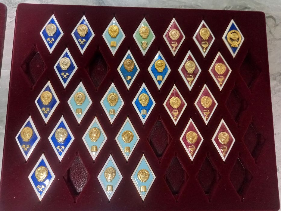 Знаки об образовании, значки