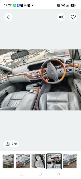 Piese volan airbag scune ușa aripa capota bara portbagaj cutie viteze faruri radiatoare fuzeta cardan stopuri toba ecu modul Mercedes s classe w221