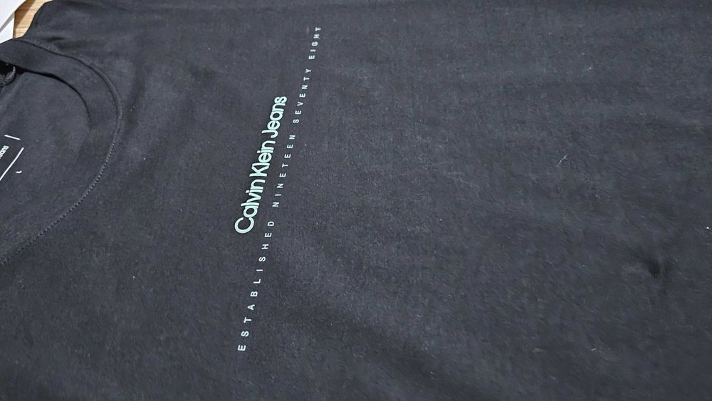 Calvin Klein мъжка черна тениска – нов модел, размер L