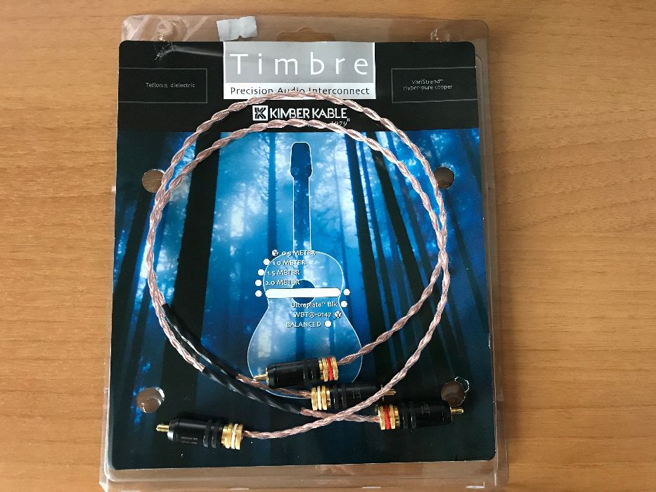 Kimber Kable TIMBRE Analog Interconnect, WBT-0147 RCA, 0.5 m