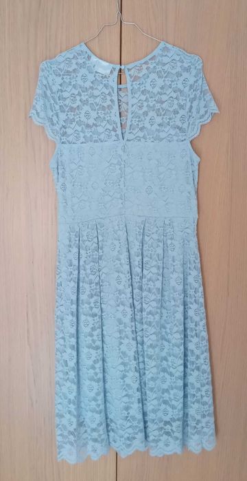 Светлосиня официална/сватбена/булчинска рокля с болеро