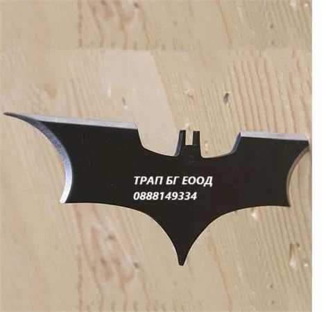 Шурикени за хвърляне Батман Batman 20 см Звездички Два броя с калъф