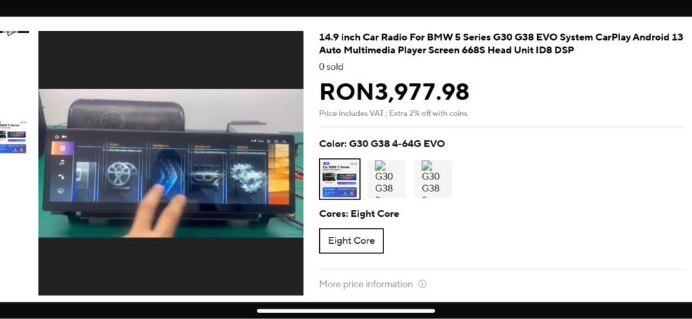 Navigatie Bmw g30 apple carplay