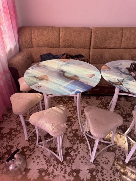 16 stol stul komplekt 1 2 marta ishlatilgan yengi