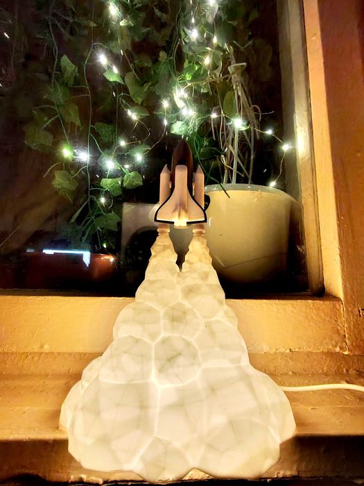 Подаръчна LED лампа „Излитаща ракета“