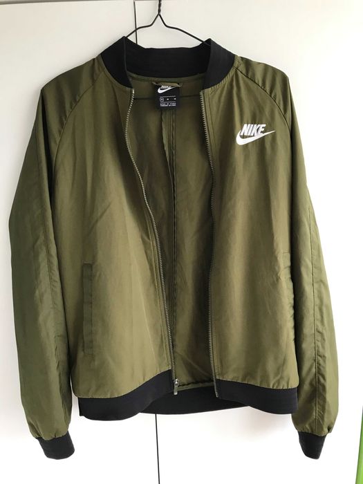 Jachetă bărbătească verde subțire Nike geacă bomber din SUA