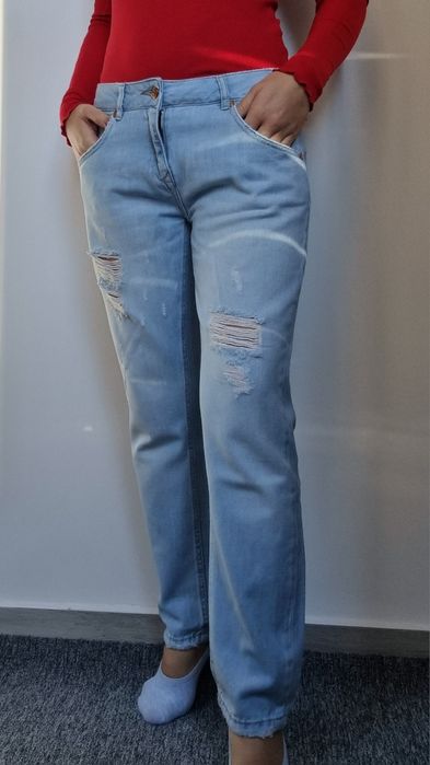 Blugi Boyfriend  cu rupturi