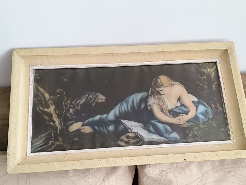 Стара голяма картина с рамка