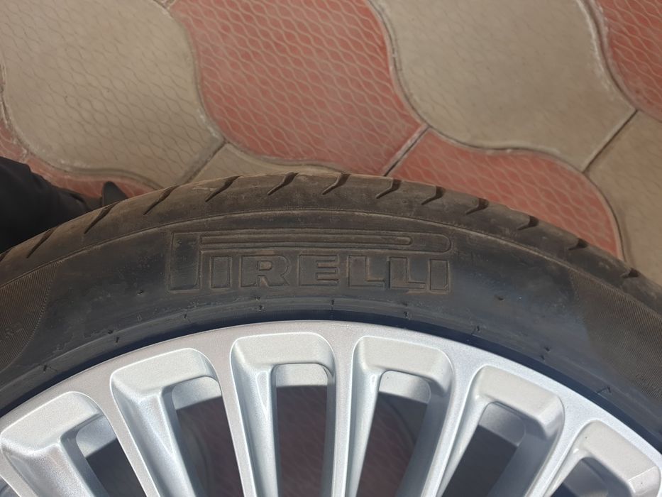 Кованные диски 18 с шинами на мерс