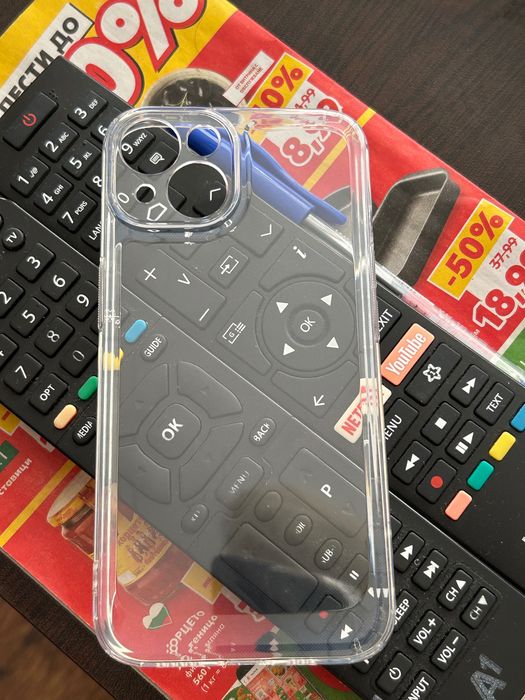 Прозрачен силиконов кейс за Iphone 14