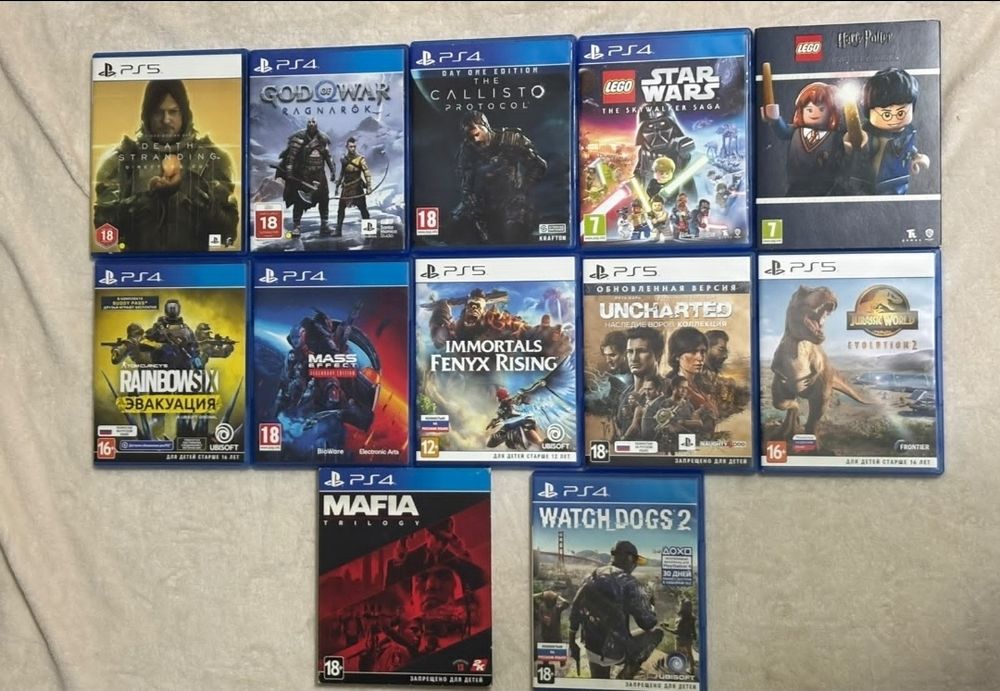 Игровые диски на  SonyPlayStation4