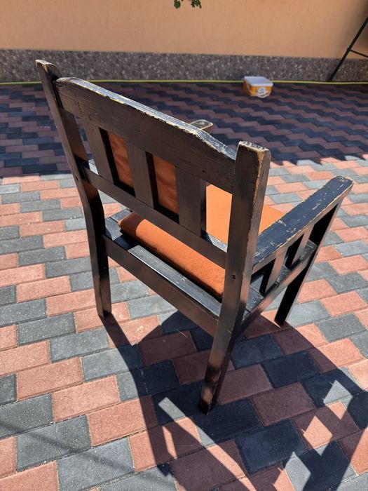 Scaune terasa din lemn tapitate