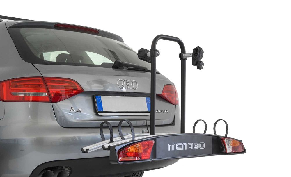 Suport bicicleta pe carlig Menabo Merak Tilting, rabatare, 2 biciclete