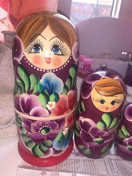 Матрешка натуральное дерево 5 в 1
