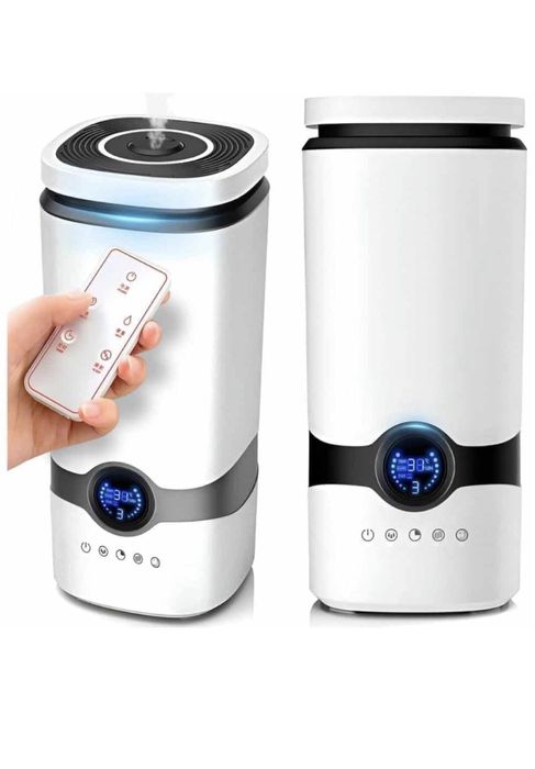 Umidificator automat cu aromaterapie, Higrometru si telecoamnda