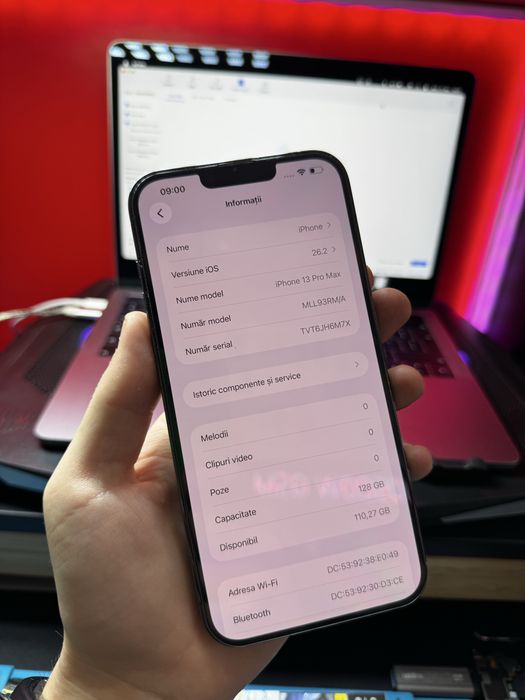 Placă Bază  iPhone 13 Pro Max  128 GB / Face ID / Liberă  + Baterie