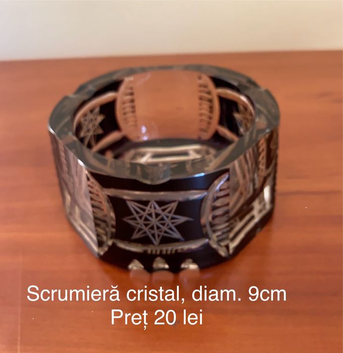 Boluri cristal, aperitive, scrumiere cristal,  suport sticla Tequila.