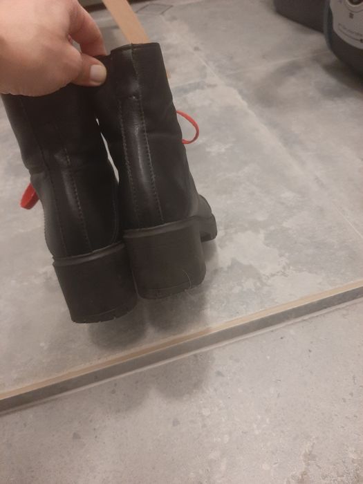 Черни боти естествена кожа