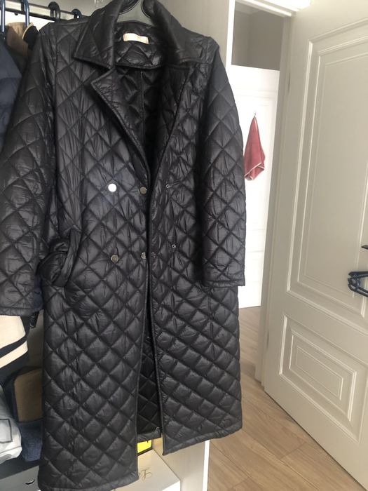 Длинный темно синий плащ