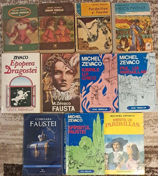 Zevaco - Pardaillan si Fausta colectie completa 10 romane / 11 volume