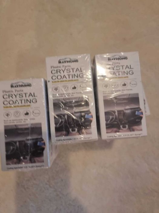 Solutie pentru restaurarea plasticului auto Crystal Coating set de 2