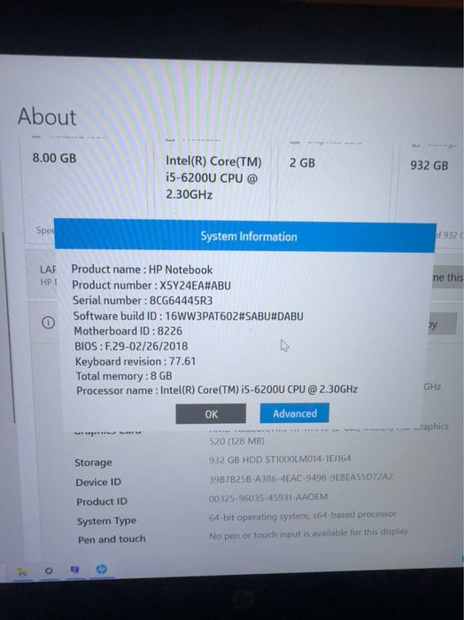 HP Notebook 17.3” – Intel Core i5