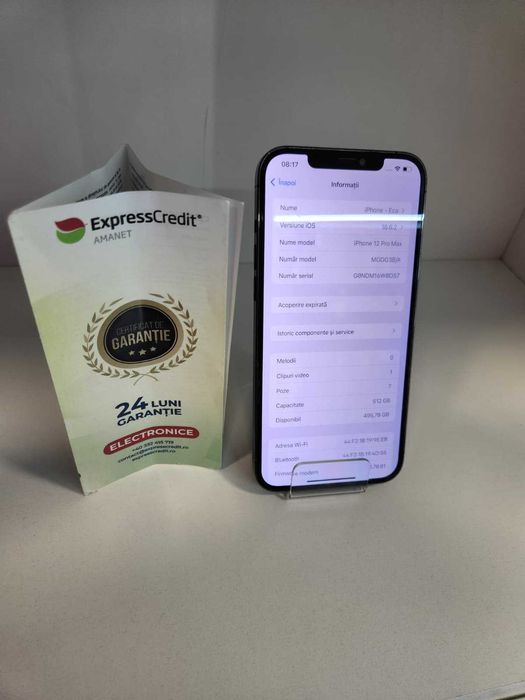 Iphone 12 PRO MAX 512 (Ag8 Tudor1/B74372) – Garantie 2 Ani!