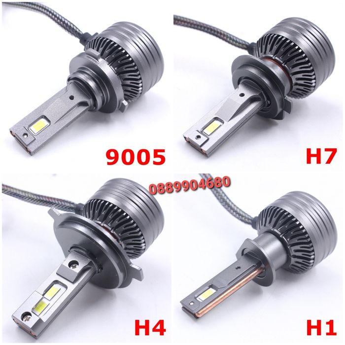 Лед Крушки H1 H4 H7 H11 HB3 HB4 H15 *CANBUS*  Подарък Led T10