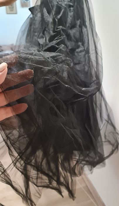 Уникална черна дълга пола