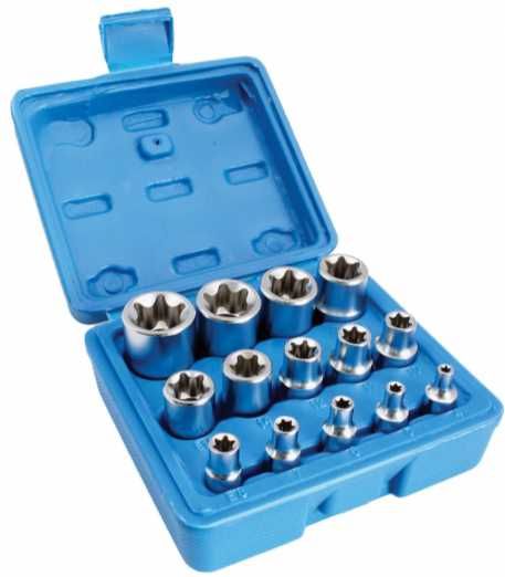 Комплект E-TORX вложки 14 броя - ASTA / SATRA S-P14ES