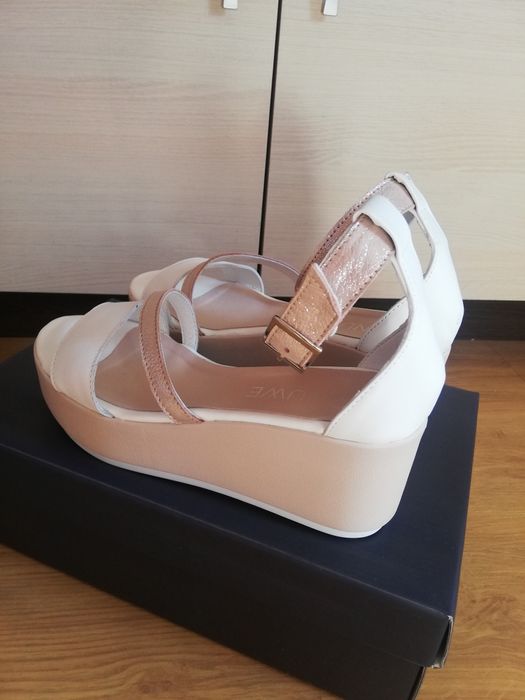 Дамски сандали Nuwe с платформа, естествена кожа