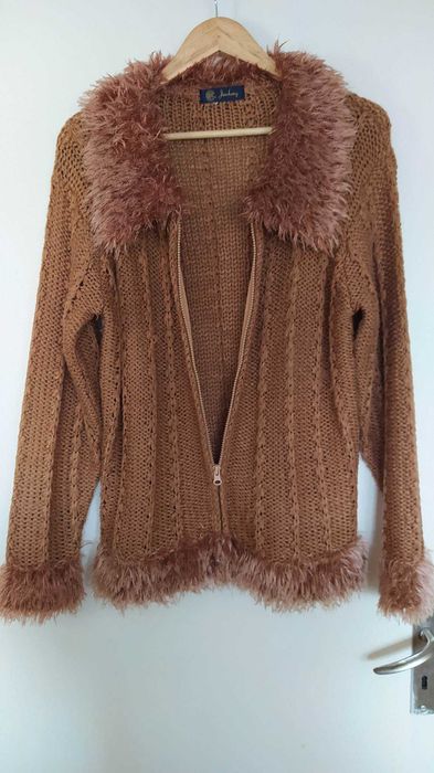 Дамска блуза плетена с двустранен цип