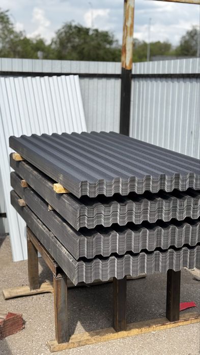 Профлист профнастил нс21 графит матовый