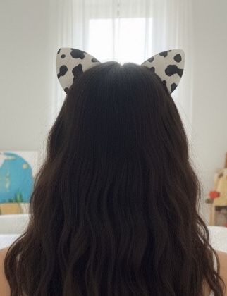 Bentiță Urechi de Văcuță (Cow Print) - Pentru Adulți/Copii