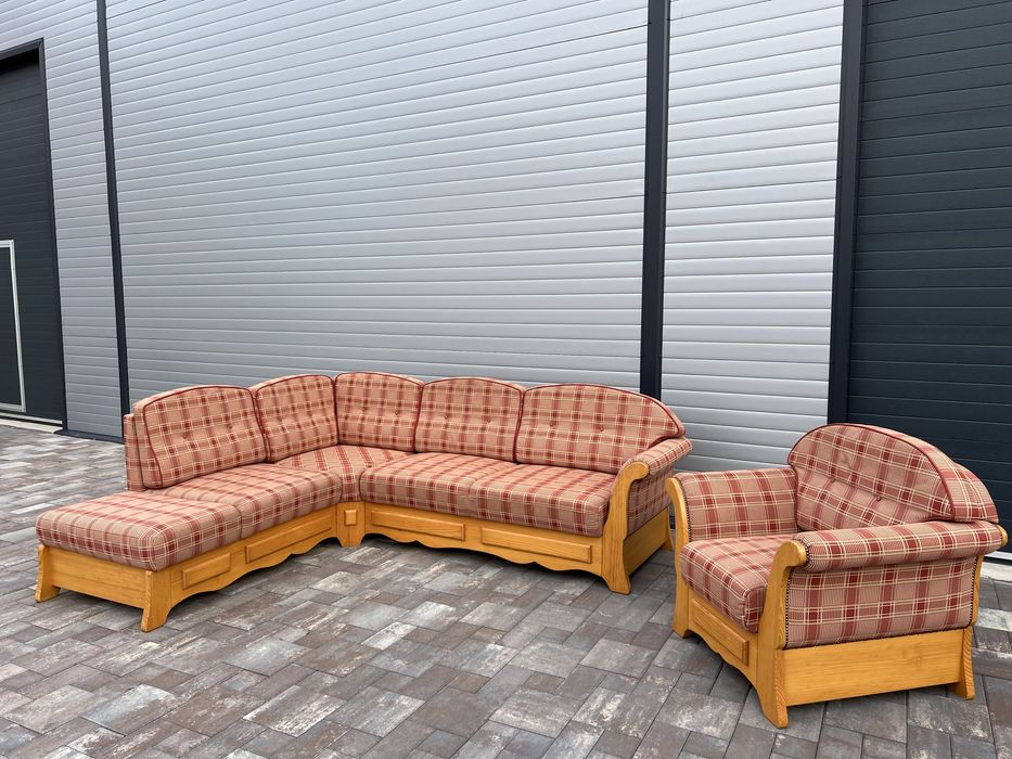 Coltar Living ~ Sufragerie Lemn Masiv Rustic