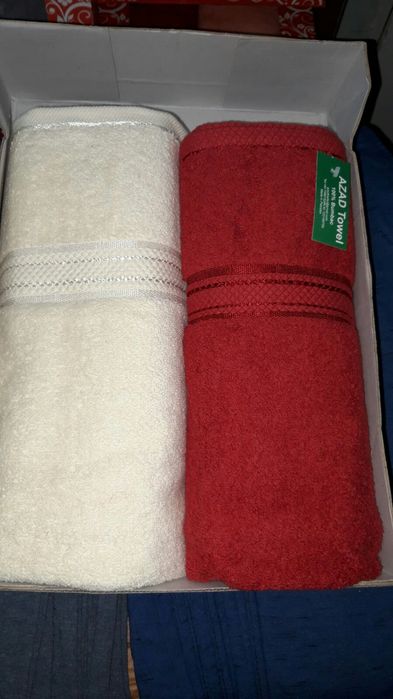 Set 3 prosoape de baie/plaja  din bumbac 100% . Calitate. Produs nou.