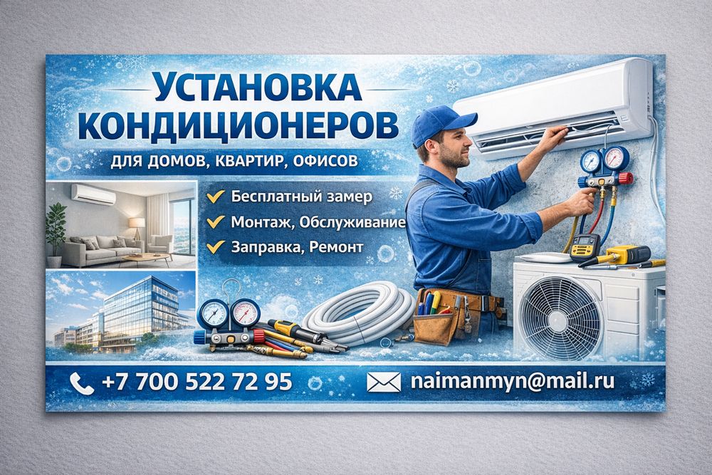 Установка, Заправка кондиционеров
