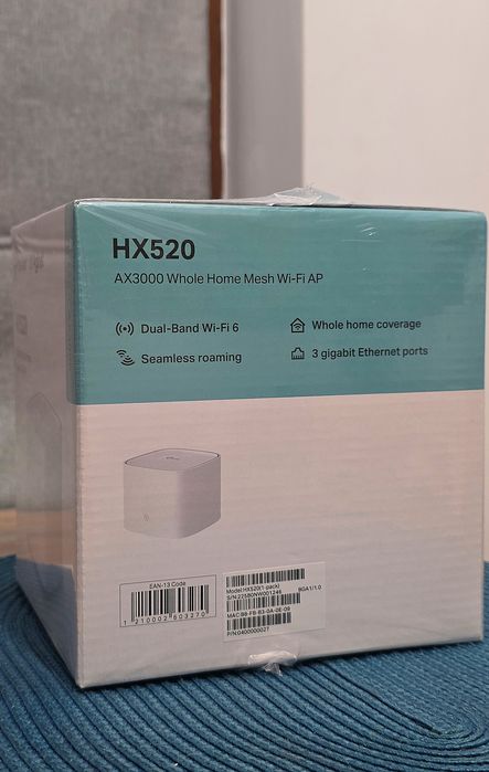 Рутер НОВ Неразопакован TP-Link Aginet HX520 AX3000 Wi-Fi 6 Mesh