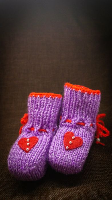Вязаные носочки детские