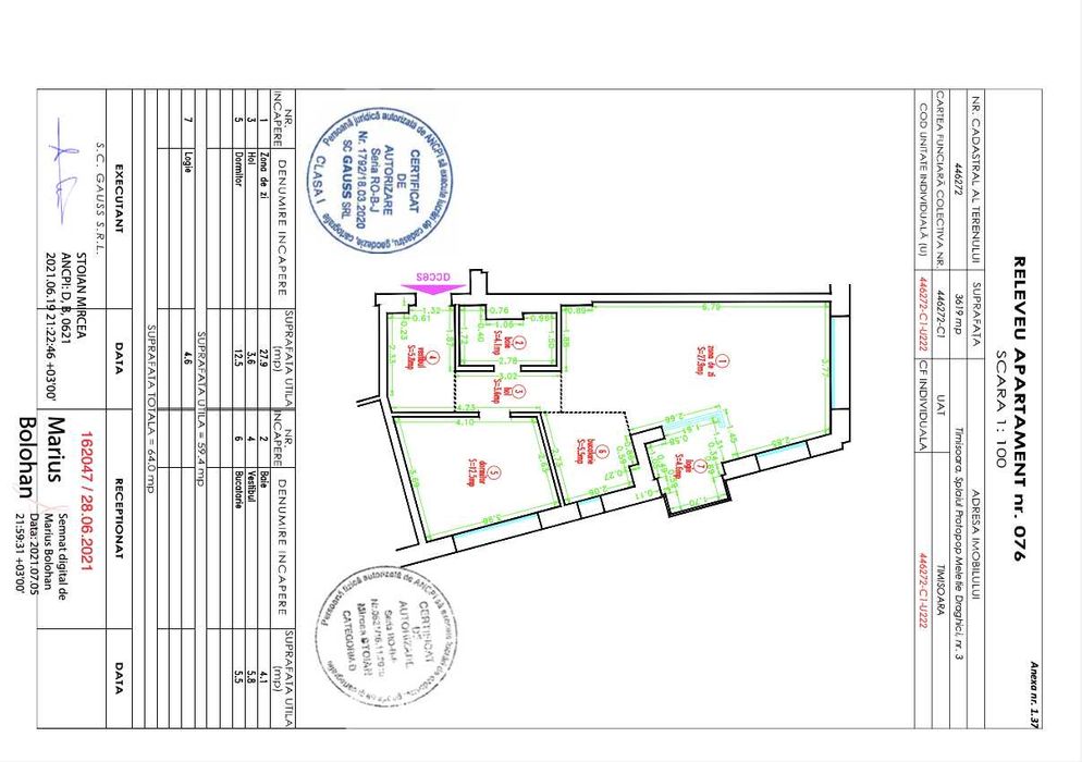 ISHO Proprietar vand apartament cu 2 camere, 60 mp, vedere panoramica pe doua parti malul Begai