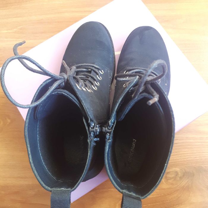 Боти/ Кубинки тъмносин велур, отл.съст, 40 номер