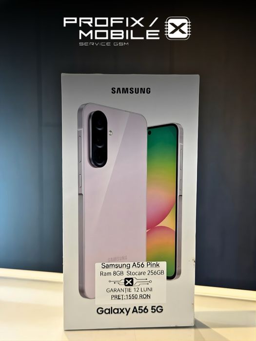 Samsung A56 5G Lavander 256 GB Sigulat Factura/Garantie