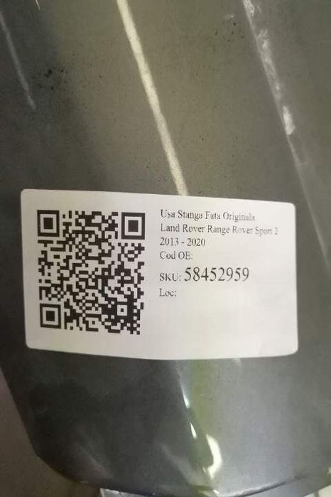 Usa Stanga Fata Originala Land Rover  Range Rover Sport  2 [2013 - 202