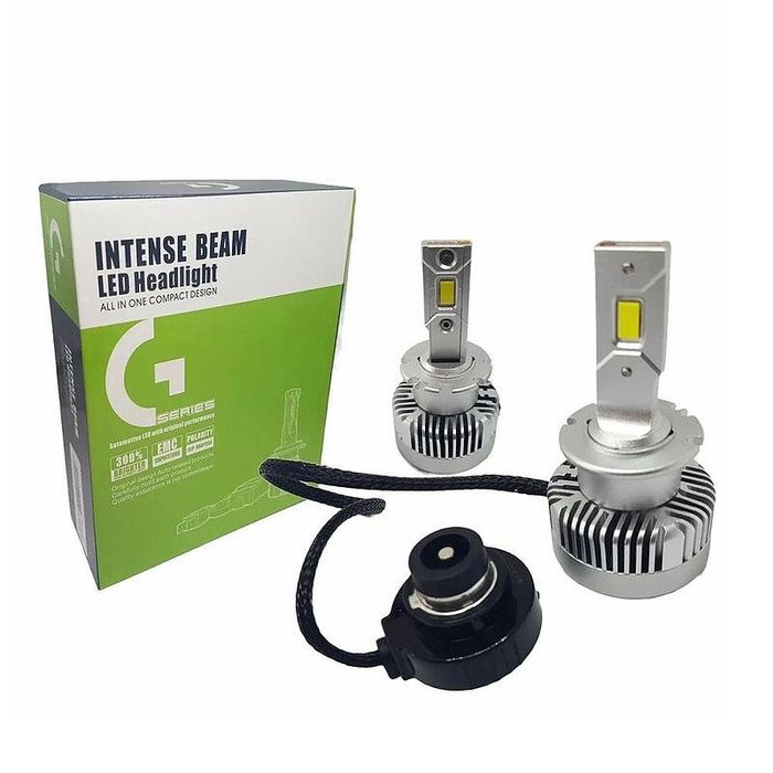 D2S D2R LED xenon крушки, 45W, Canbus 6000K, комплект