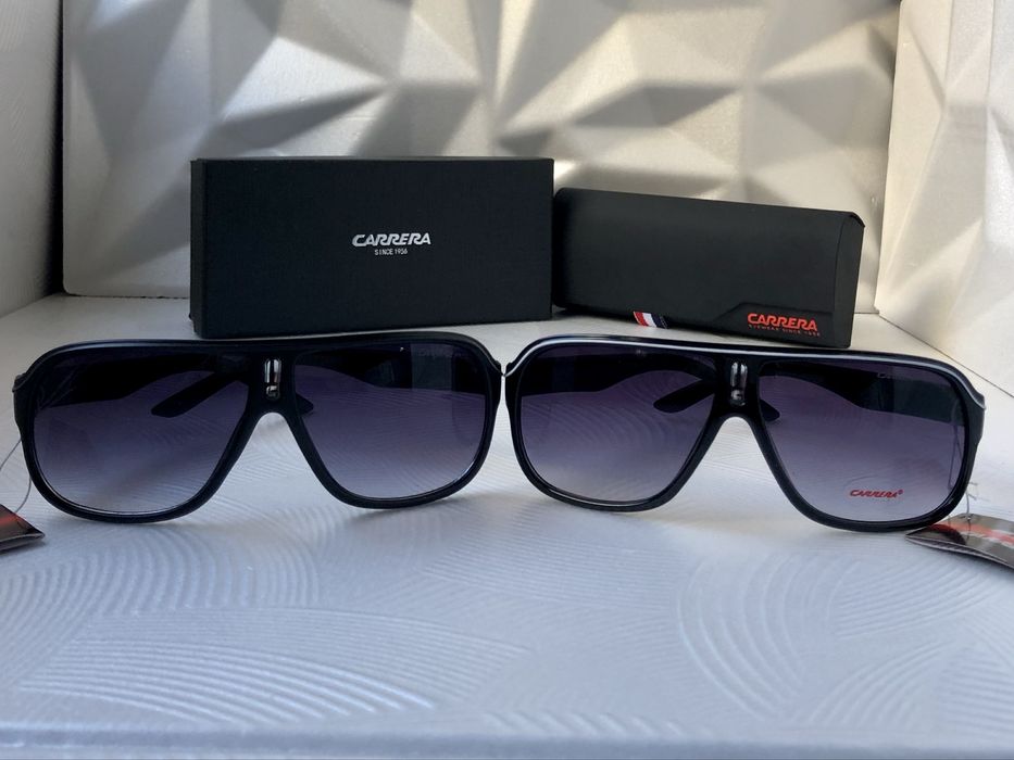 Мъжки слънчеви очила маска carrera 2 цвята черни